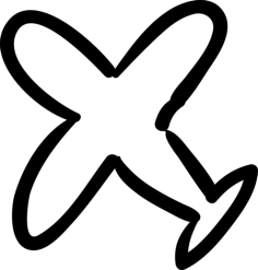 Airplane Hand Drawn Outline Tracing Svg Vector, Free Vectors File